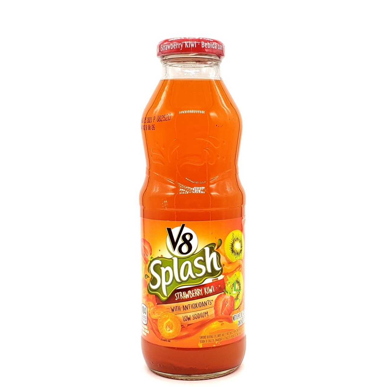 V8 SPLASH STRAWBERRY KIWI 16oz