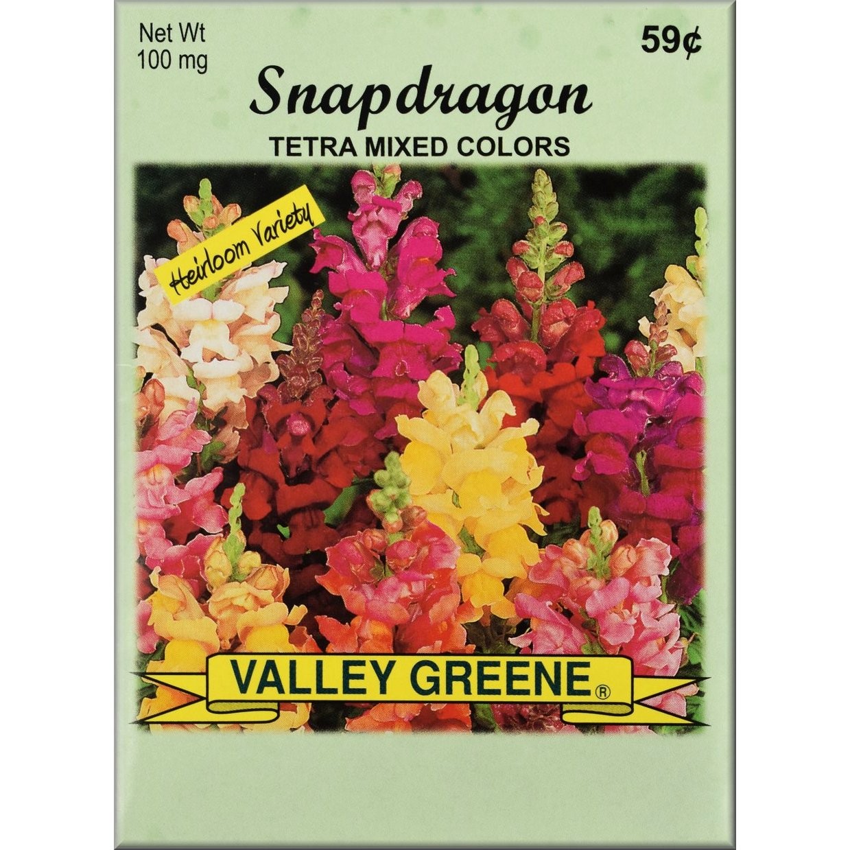 VALLEY GREENE SEEDS SNAPDRAGON 100mg
