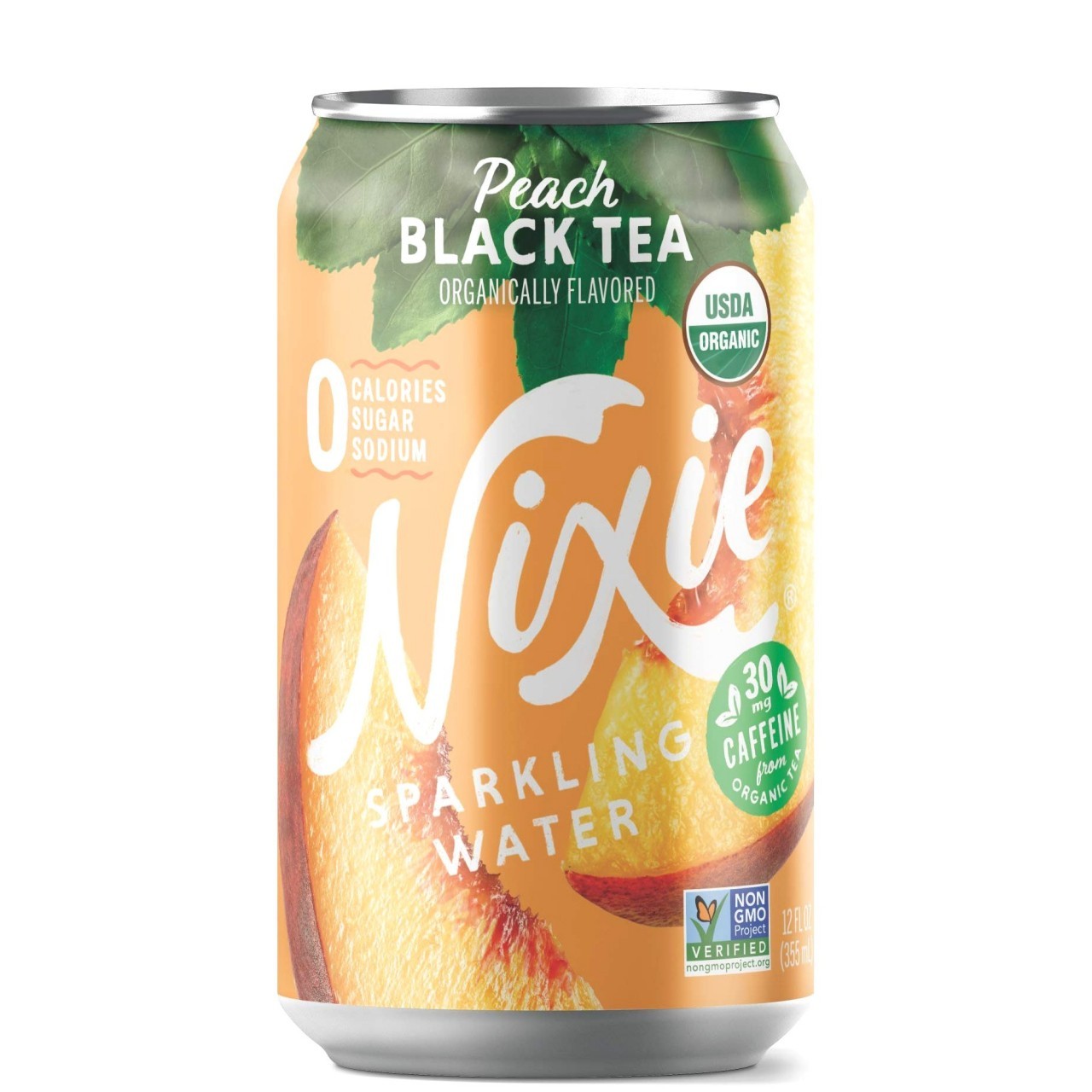NIXIE SPARK WATER PEACH TEA 12oz