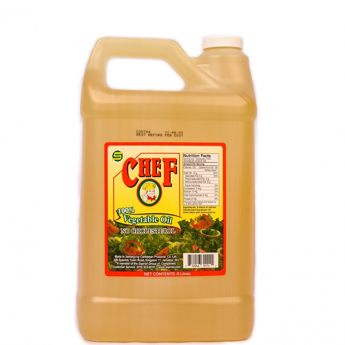 CHEF VEGETABLE OIL 3.8L