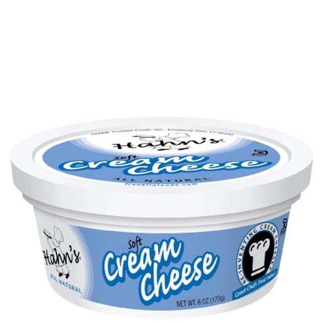HAHNS CREAM CHEESE SOFT PLAIN TUB 6oz