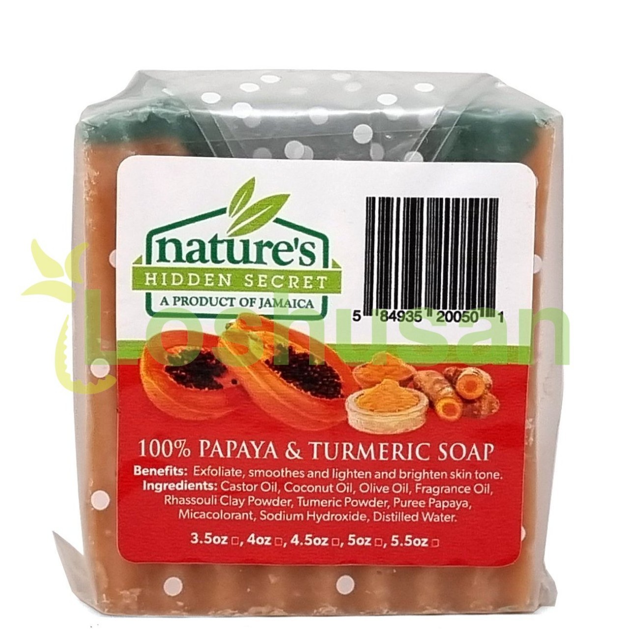 NATURES HID SECRET SOAP PAPAYA TURM 1ct
