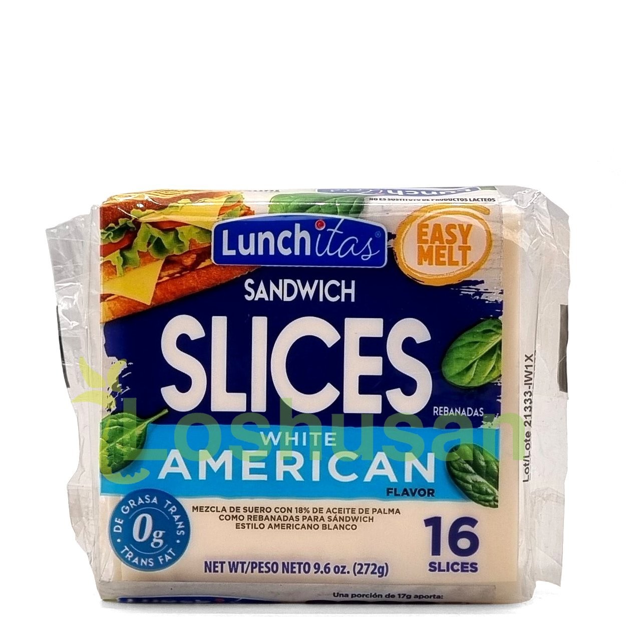 LUNCHITA SLICES WHITE AMERICAN 9.6oz