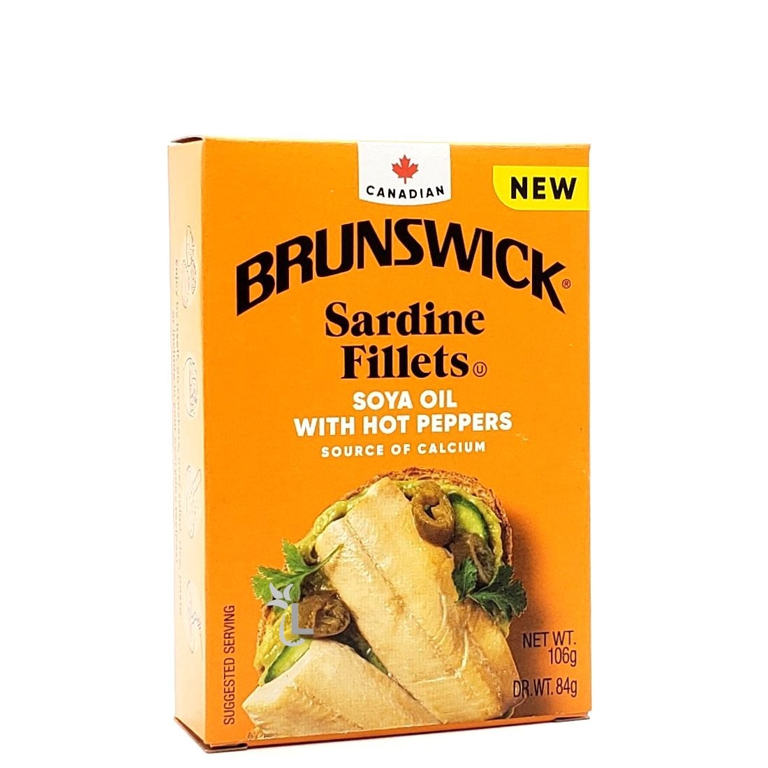 BRUNSWICK SARDINE FILLET HOT PEPPER 106g