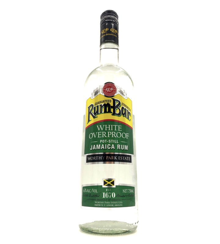 RUM BAR WHITE OVERPROOF RUM 750ML