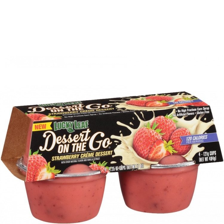 LUCKY LEAF DESSERT CUP STRAWBERRY 4pk