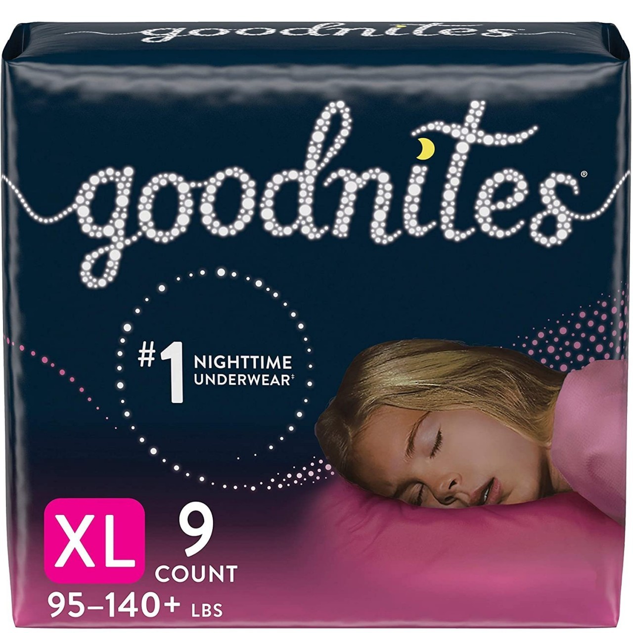 GOODNITES UNDERWEAR GIRLS XL 9s