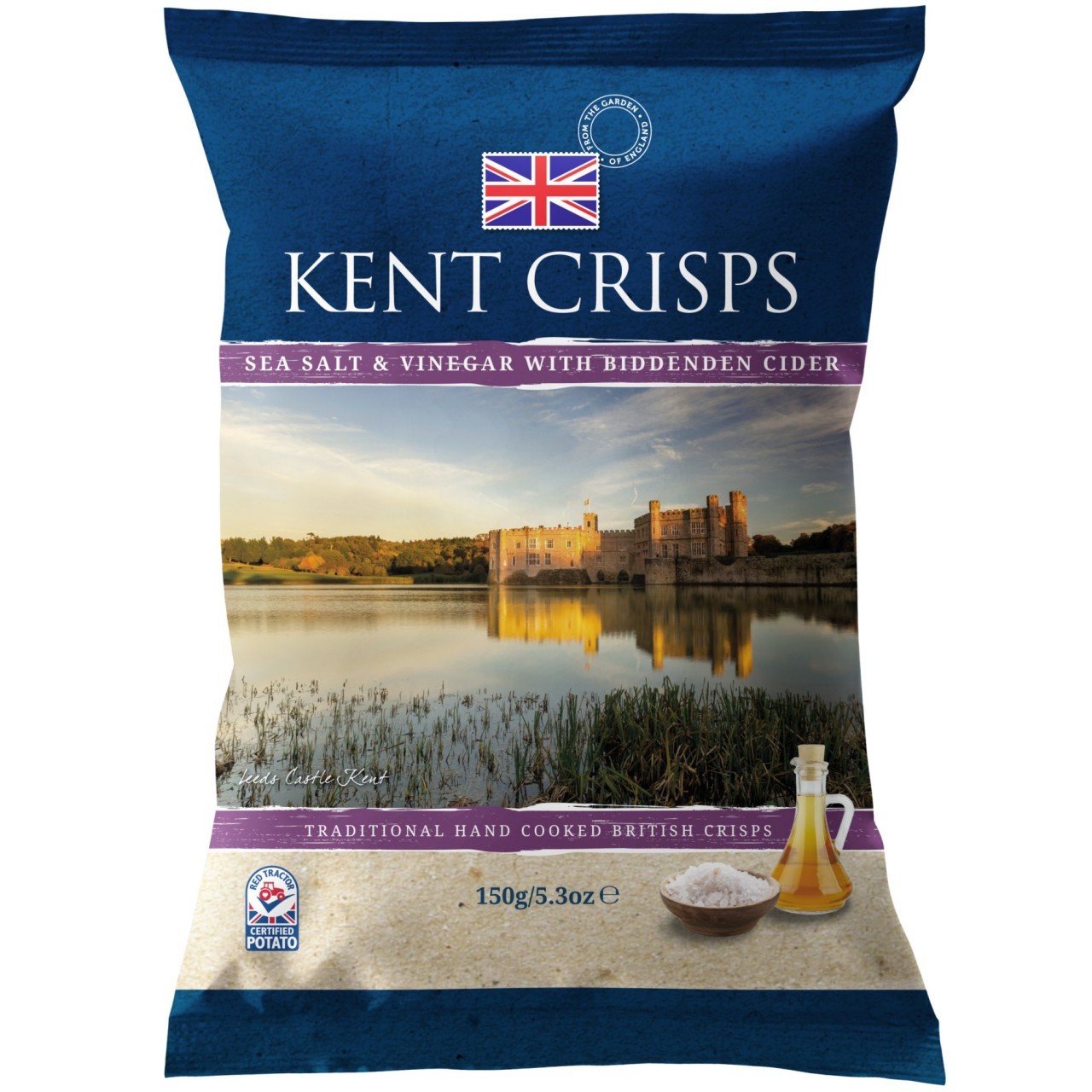 KENT CRISPS SEA SALT & VINGAR 150g