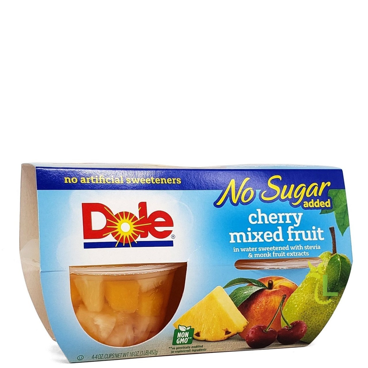 DOLE MIXED FRUIT CHERRY NO SUGAR 4x4oz