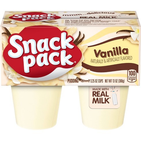 HUNT’S SNACK PACK PUDDING / JELLO 4’s 368g
