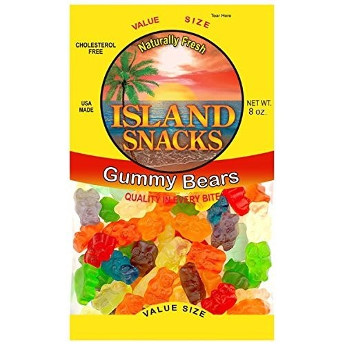 ISLAND SNACKS GUMMY BEARS 8oz