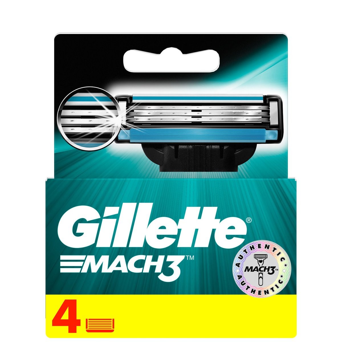 GILLETTE MACH 3 CARTRIDGES 4s