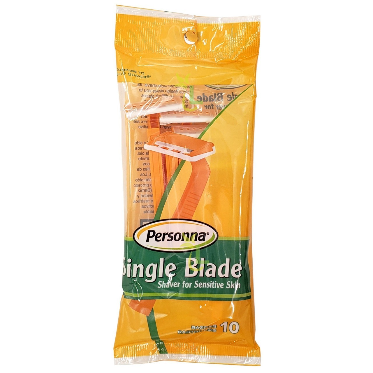 PERSONNA SINGLE BLADE RAZOR 10s