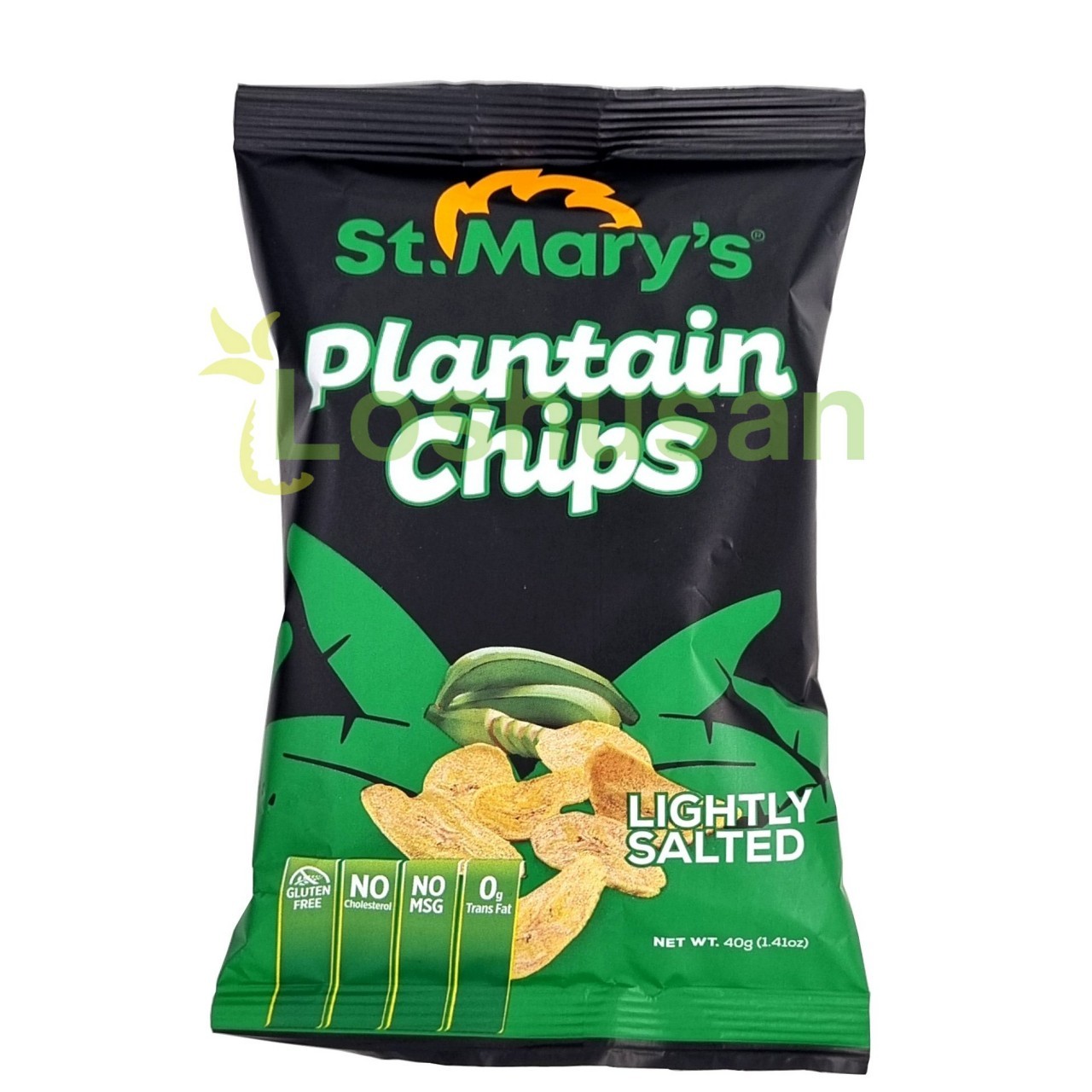 ST MARYS PLANTAIN CHIPS LIGHTLY SALT 40g