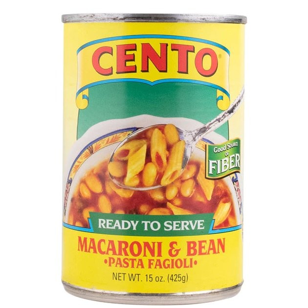CENTO SOUP MACARONI BEAN 15oz