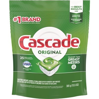 CASCADE ACTIONPACS FRESH SCENT 25s