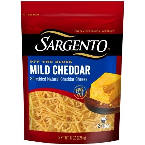 SARGENTO CHEDDAR MILD SHRED 8oz