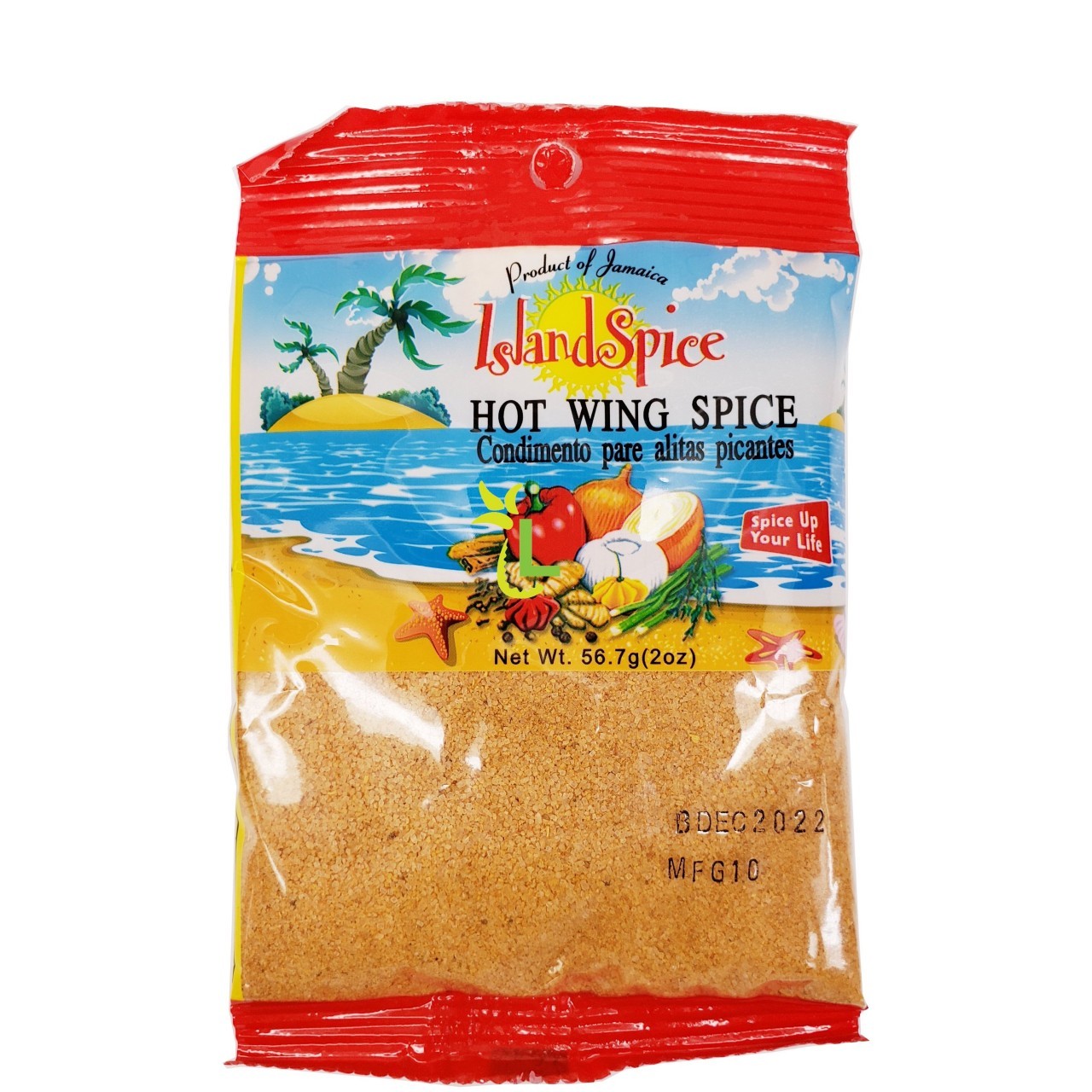 ISLAND SPICE HOT WING SPICE 2oz