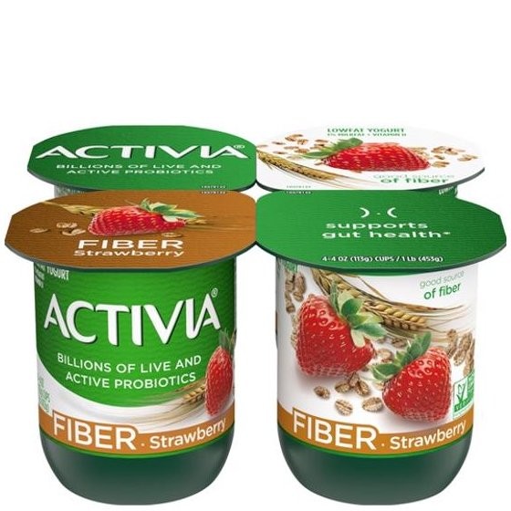 DANNON ACTIVIA STRAWBERRY FIBER 4x4oz