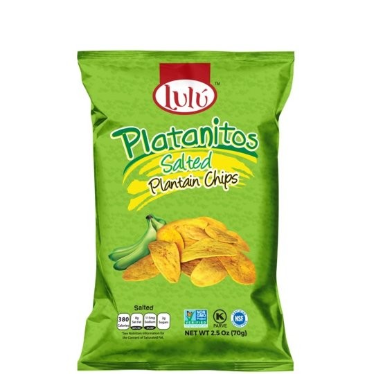 LULU PLATANITOS PLANTAIN CHIPS SALTD 70g