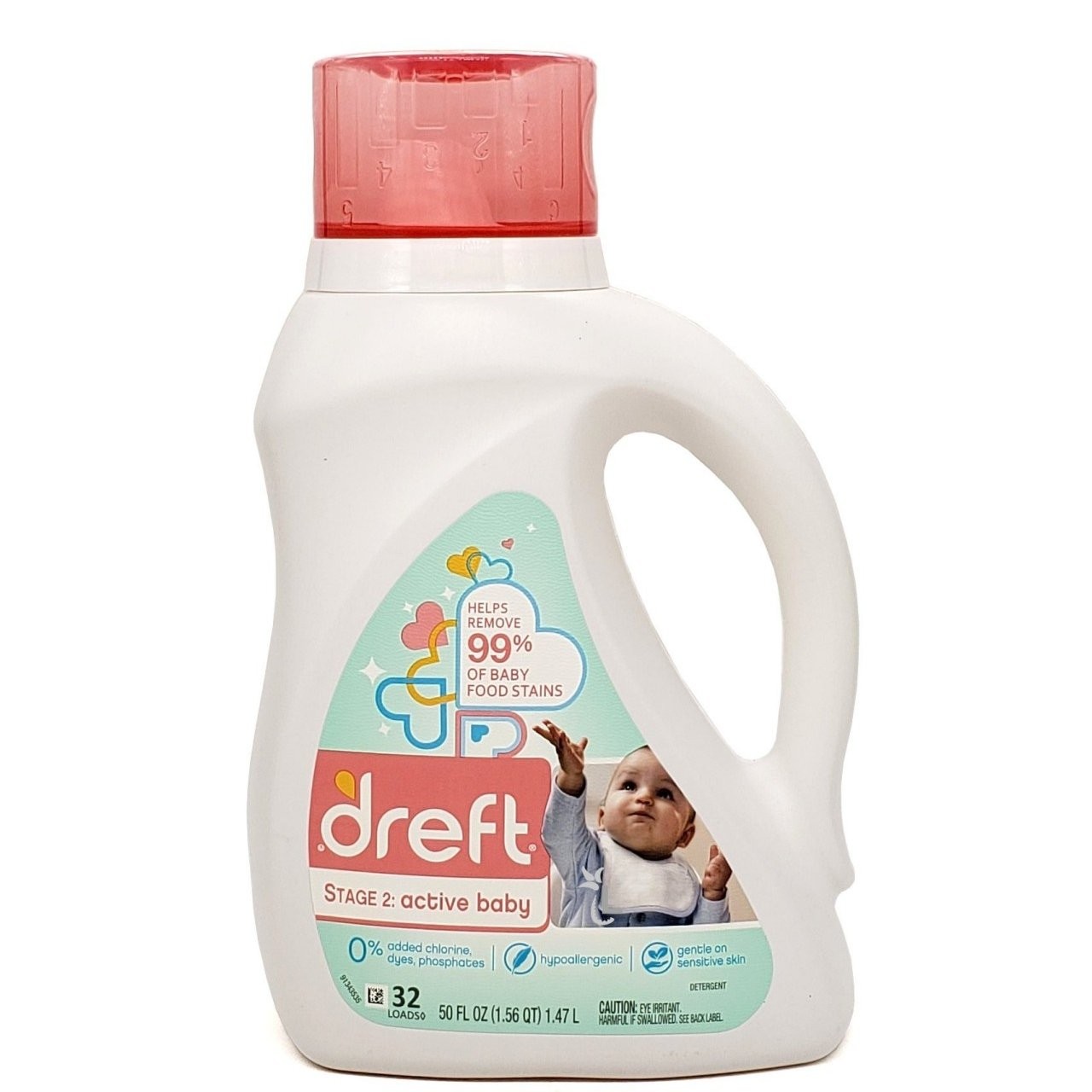 DREFT LIQUID DETERGENT ACTIVE BABY 50oz