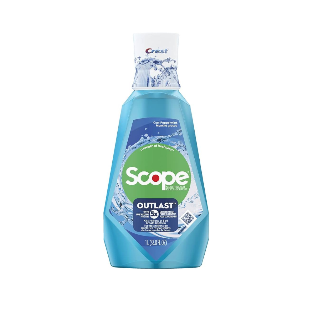 Crest Scope Mouthwash (Cool Peppermint) 1L