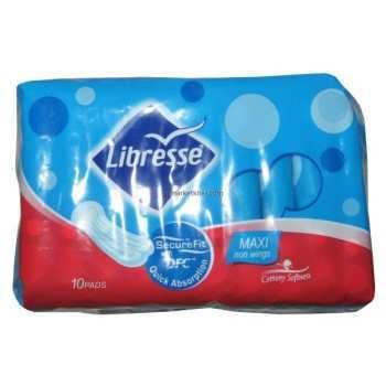 LIBRESSE MAXI REGULAR W/WINGS 10’S