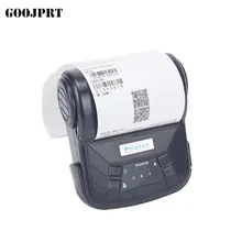 GOOJPRT Mini portable handheld POS thermal Bluetooth bill black blue  80mm printer for Android iOS Windows system