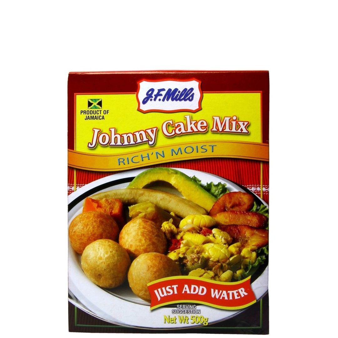 JF MILLS JOHNNY CAKE MIX 500g