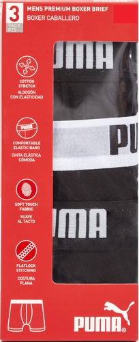 Puma Men's Underwear Boxer 3pk