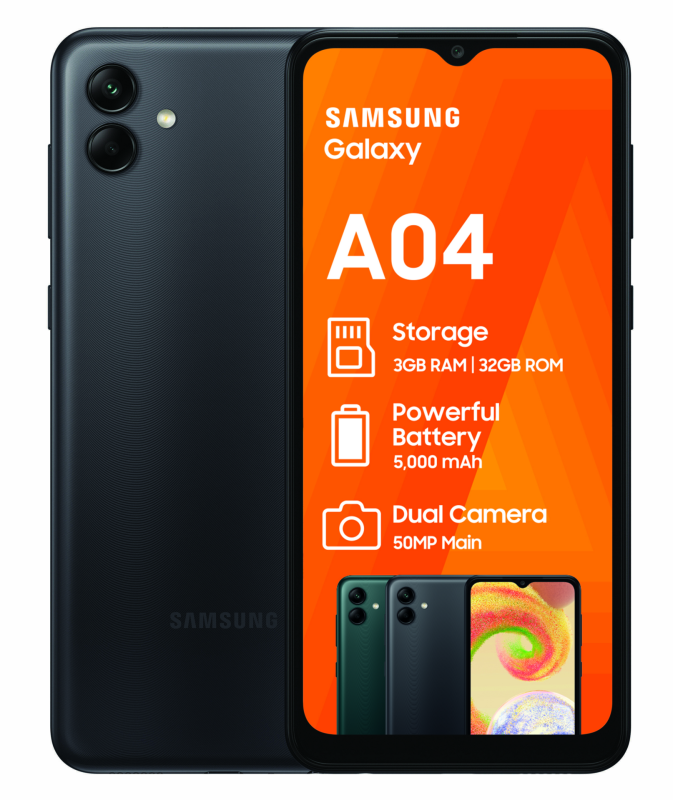 SAMSUNG GALAXY A04 6.5" 50MP 32GB 4G DS ( E)