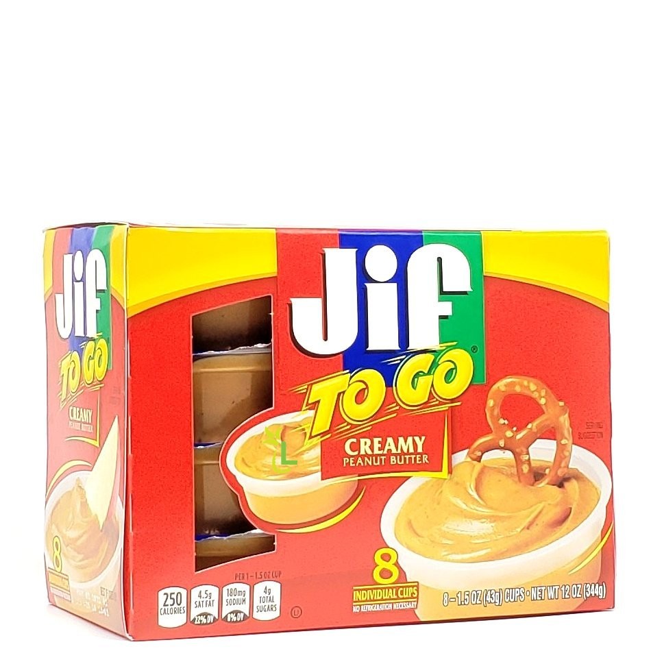 JIF PEANUT BUTTER CREAMY TO GO 344g