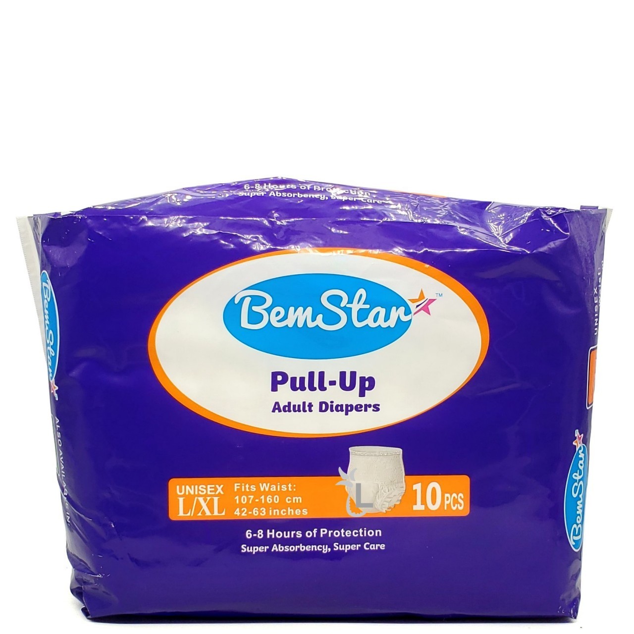 BEM STAR ADULT DIAPER PULL-UP L/XL 10s