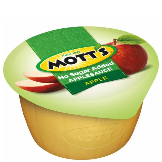 MOTTS APPLE SAUCE NO SUGAR ADDED 3.9oz
