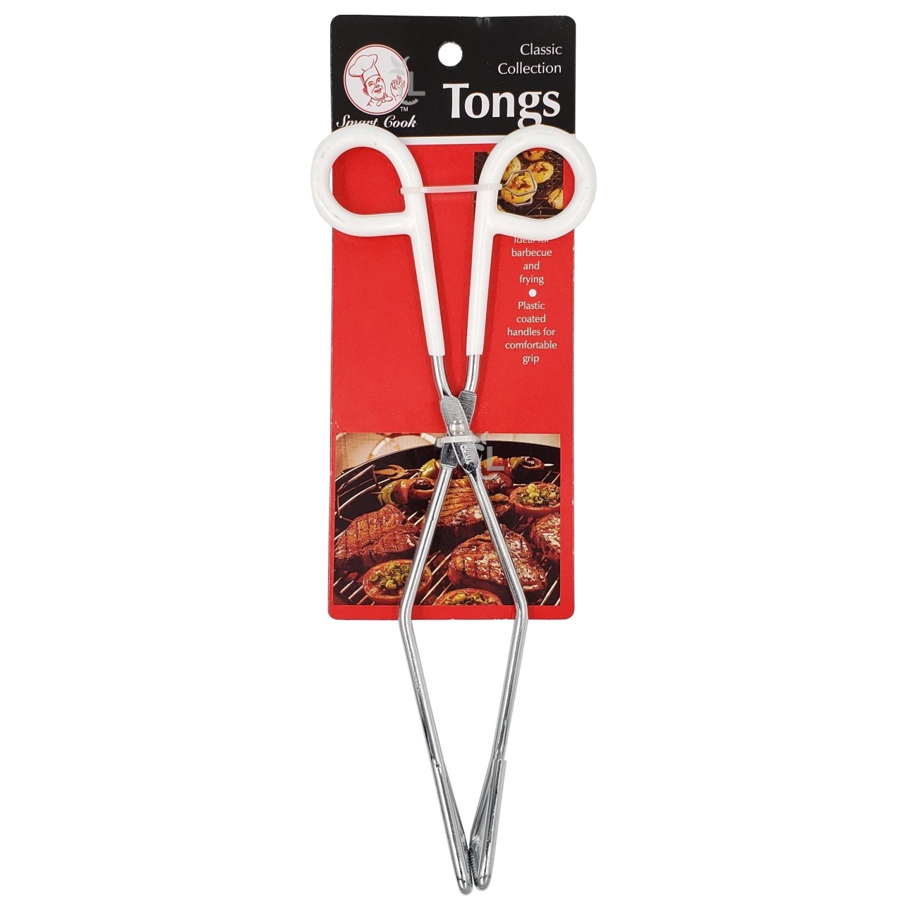 SMART COOK TONGS PLASTIC HANDLE 1ct