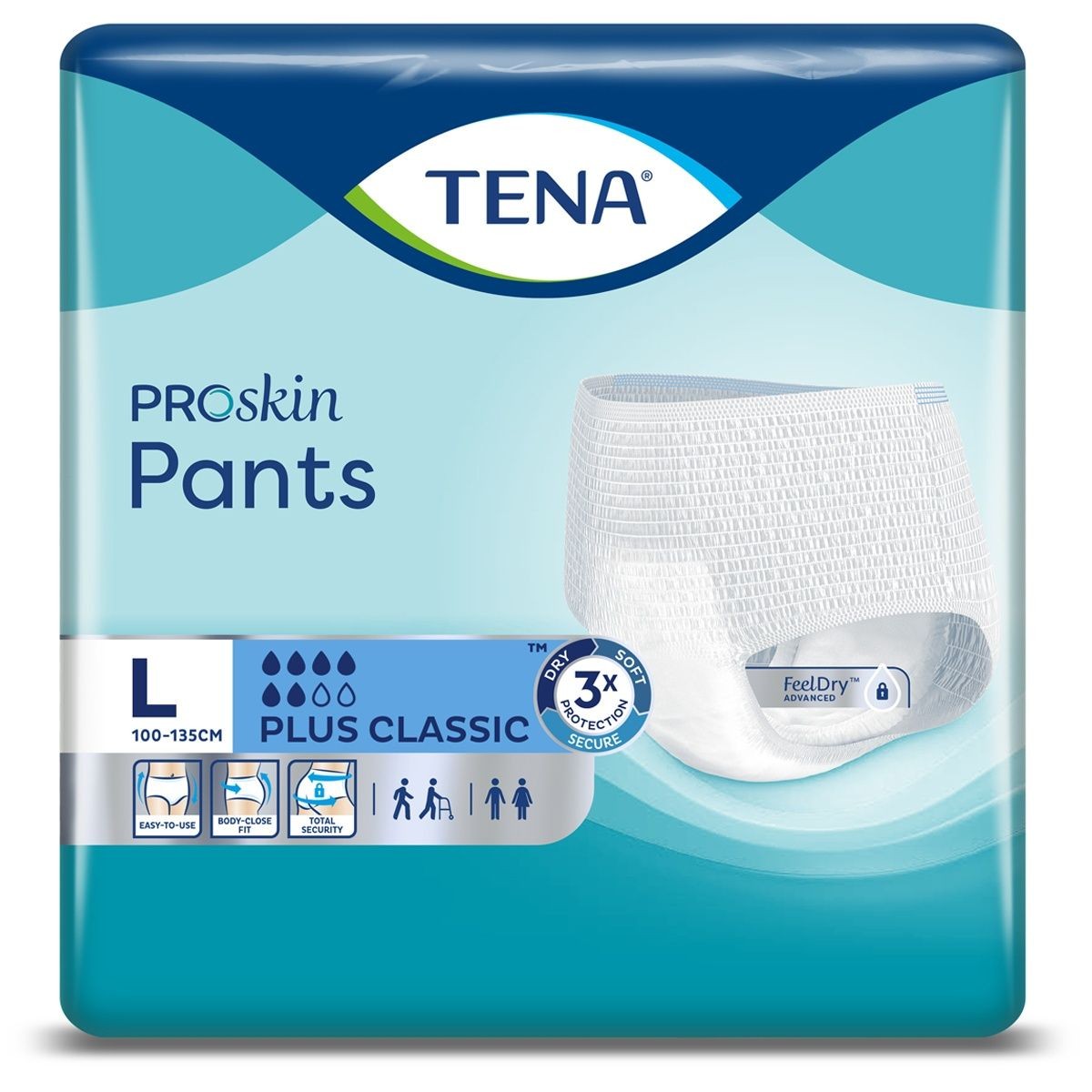 TENA ADULT PANTS LRG 10s