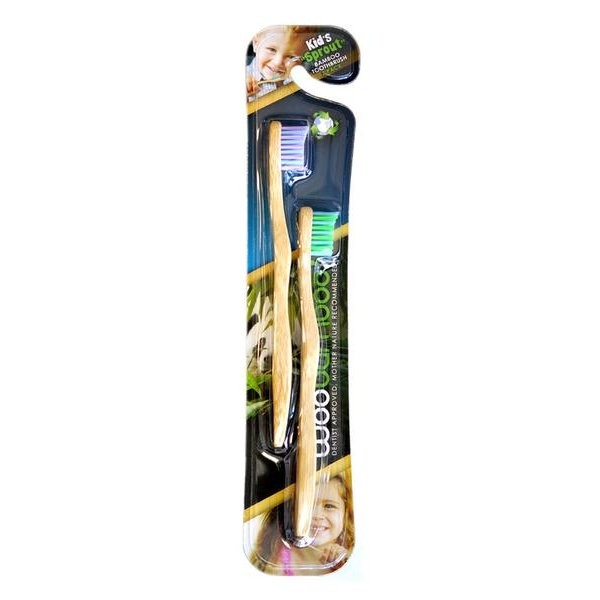 WOOBAMBOO TOOTHBRUSH KIDS 2pk