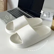 New Arrival Summer Man Home Slippers Indoor Outdoor EVA Soft Bottom Sandals Solid Color Slides Light Beach Shoes