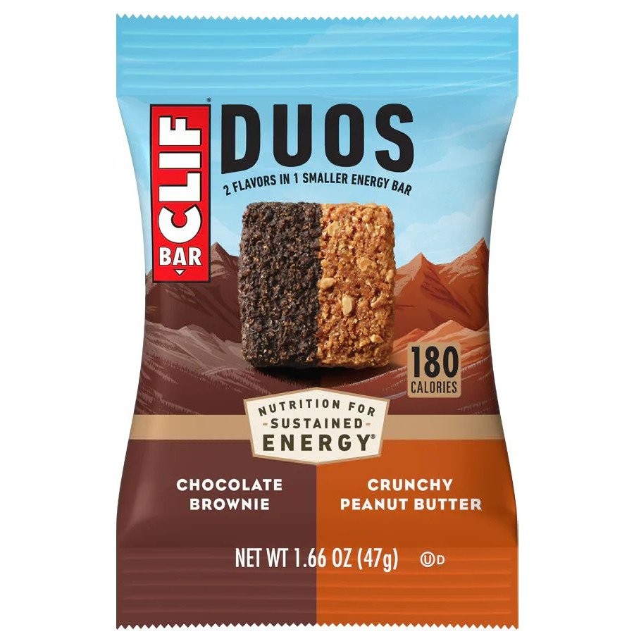 CLIF BAR DUO BROWNIE PEANUT BUTTER 47g