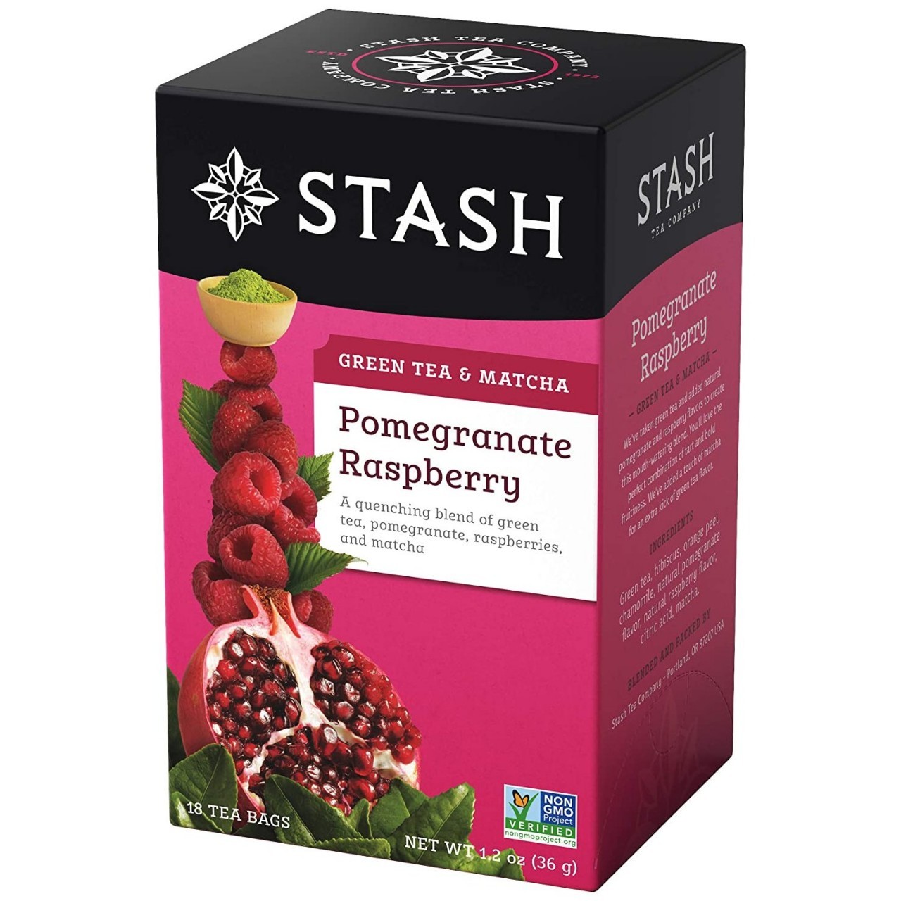 STASH TEA GREEN POMEGRANATE RASPBERY 18s