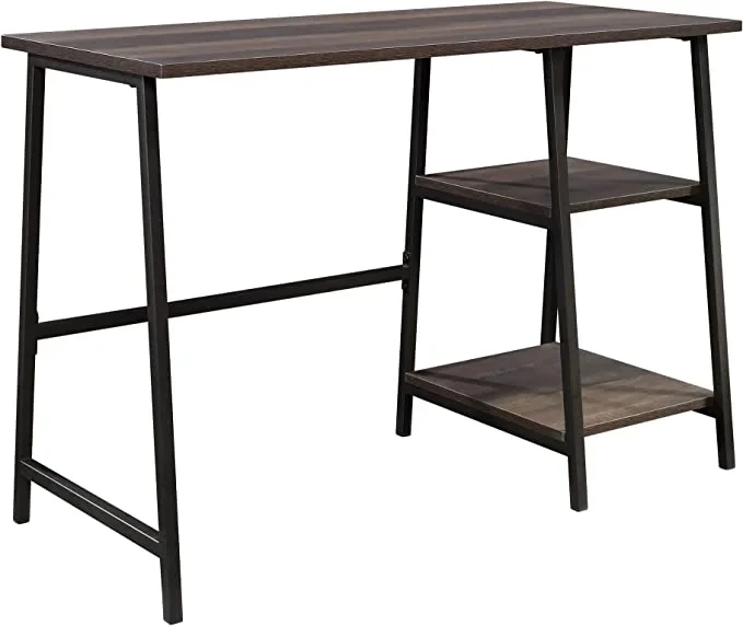 Sauder North Avenue Pedestal Desk, Smoked Oak finish