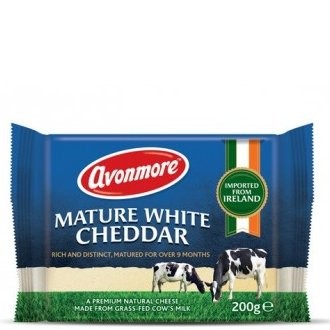 AVONMORE MATURE CHEDDAR WHITE 200g