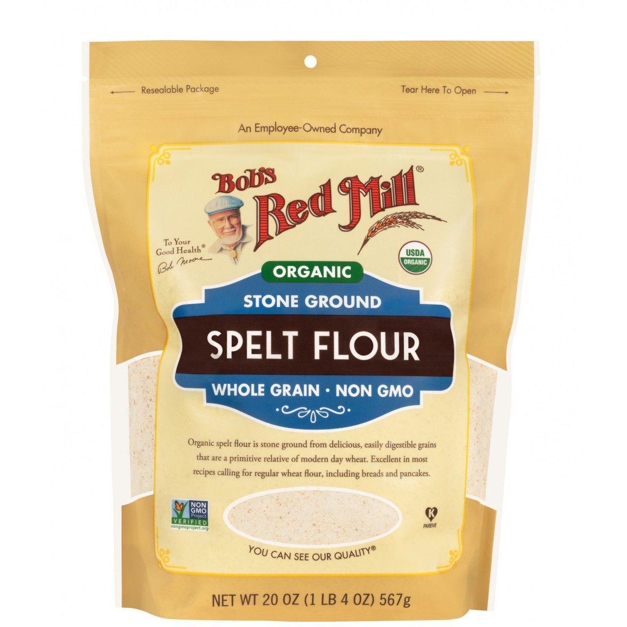 BOBS RED MILL FLOUR SPELT ORGANIC 20oz