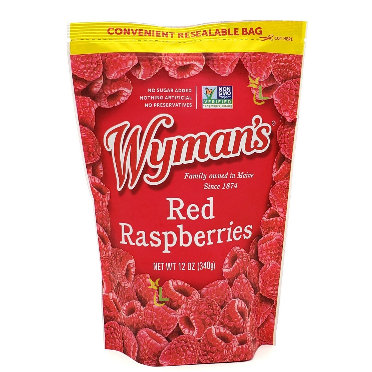 WYMANS RED RASPBERRIES 12oz
