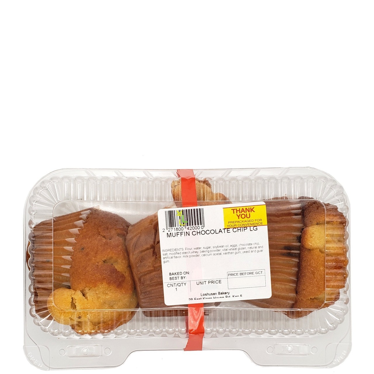 MUFFINS CHOCOLATE CHIP LG 3ct