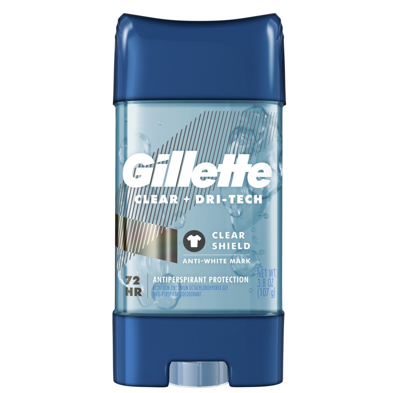 GILLETTE CLEAR GEL CLEAR SHIELD DEODORANT 3.8oz