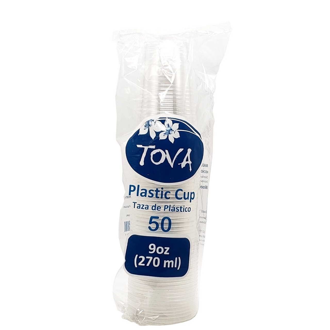 TOVA PLASTIC CUPS 50x9oz