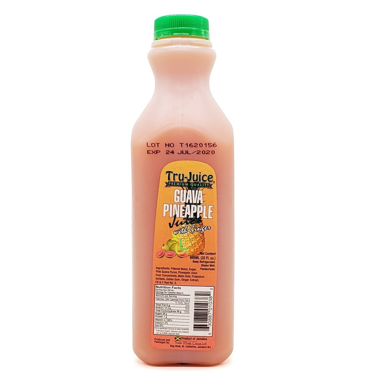 TRU-JUICE GUAVA PINEAPPLE GINGER 945ml