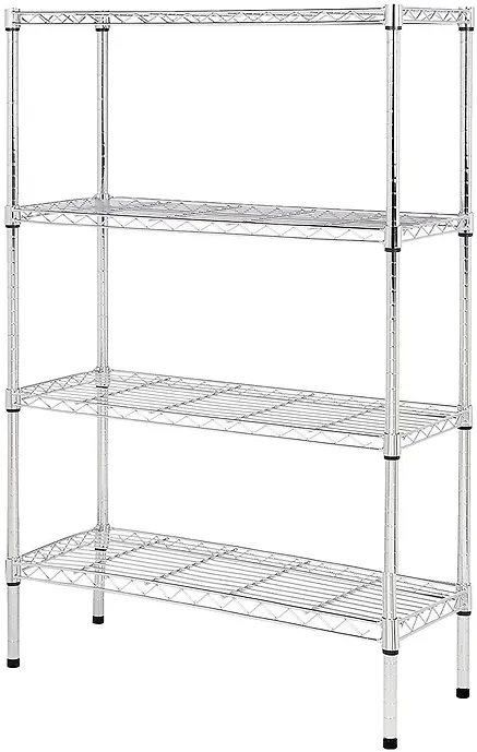 4-Shelf Adjustable, Heavy Duty Storage Shelving Unit (350 lbs loading capacity