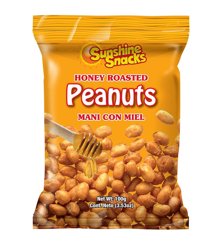 SUNSHINE SNACKS PEANUT MANI HONEY ROASTED 100G